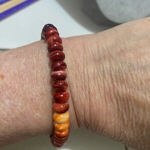 Elegant Spiny Oyster Beaded Bracelet